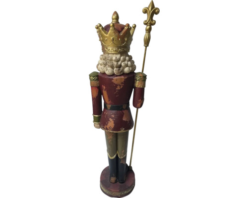 Dekorative Nussknacker Figur mit Krone und Zepter
