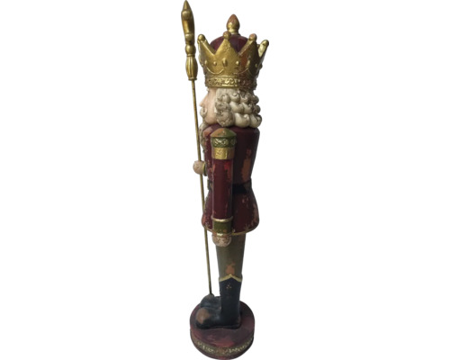 Dekorative Nussknackerfigur mit Krone und Zepter