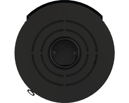 Oberansicht eines runden Ofenrohrs