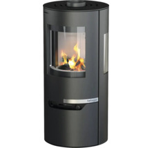 Kaminofen mit Flammen und Rotheigner Logo
