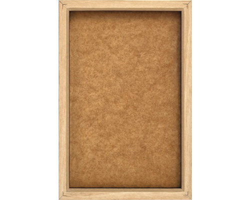 Rechteckiger Bilderrahmen mit Holzstruktur