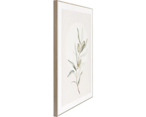 Gemälde mit Olivenzweig im Rahmen
