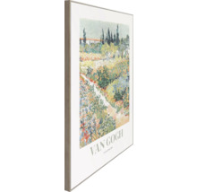 Gerahmtes Poster einer Van Gogh Gartenlandschaft