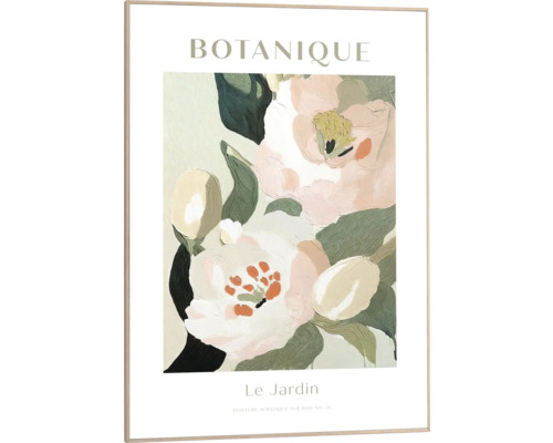 Gemälde mit Blumenmotiv im Rahmen