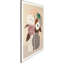 Gerahmtes Bild mit Blumenstillleben in Vasen