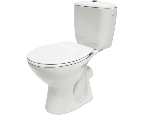 form&style WC-Kombination Set NEGOS Tiefspüler mit Spülrand Abgang waagerecht weiß glänzend mit WC-Sitz form&style WC-Kombination Set NEGOS Tiefspüler mit Spülrand Abgang waagerecht weiß glänzend mit WC-Sitz