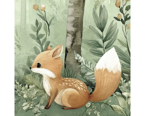 Illustration eines Fuchses im Wald