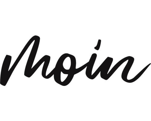 Schriftzug Moin