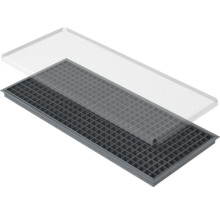 Entwässerungsrinne mit Gitterrost und Insektenschutzgitter