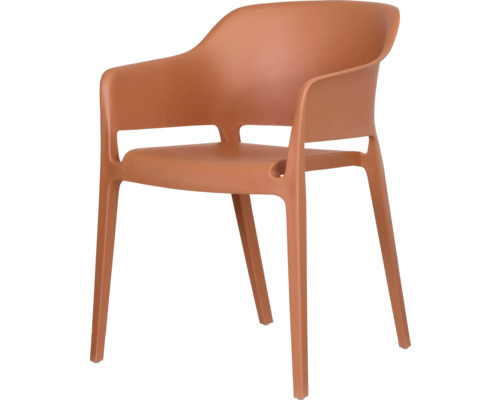 Stuhl mit Armlehnen aus Kunststoff