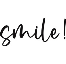 Schriftzug Smile