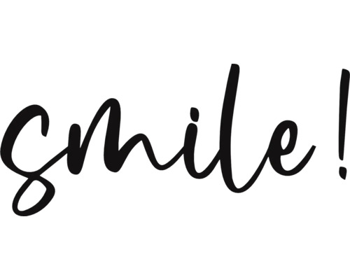 Schriftzug Smile