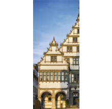 Historisches Gebäude mit Stufengiebelarchitektur