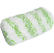 Reinigungswalze mit weissen und grünen Fasern