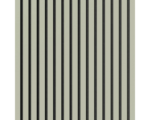 Paneelwand mit vertikalen Lamellen