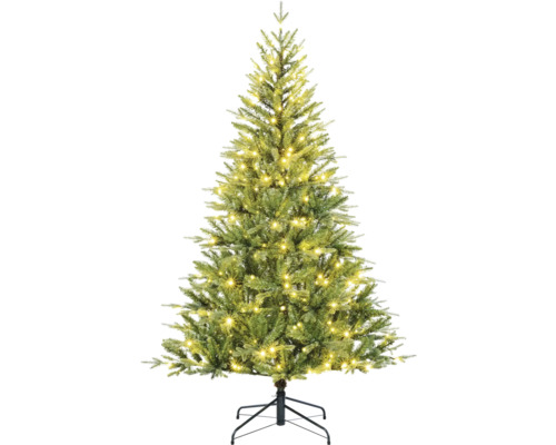 künstlicher LED Weihnachtsbaum Tannenbaum Lafiora Vancouver 230 LEDs Ø 127 cm H 185 cm Geschmückter Weihnachtsbaum mit Beleuchtung auf Ständer