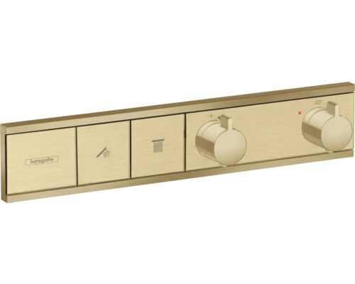 hansgrohe Unterputz Thermostat Dusche RainSelect brushed bronze gebürstet für 2 Verbraucher ohne Unterputzgrundkörper 15380140