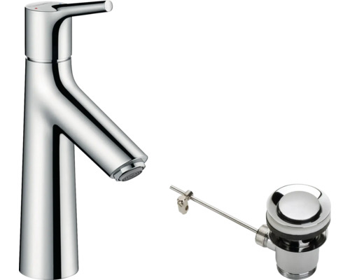 hansgrohe Waschtischarmatur TALIS S 100 mit Zugstange chrom 72020000