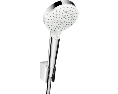 Handbrause Set hansgrohe Crometta 100 Vario EcoSmart rund Ø 100 mm inkl. Brauseschlauch 1250 mm chrom 26693400 Handbrause Set hansgrohe Crometta 100 Vario EcoSmart rund Ø 100 mm inkl. Brauseschlauch 1250 mm chrom 26693400
