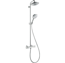Duschsäule inkl. Thermostat hansgrohe RAINDANCE chrom glänzend 27116000