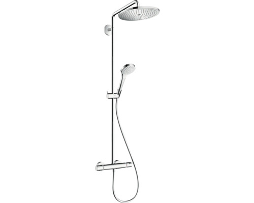 Duschsäule inkl. Thermostat hansgrohe Croma Select S chrom glänzend 26794000 Duschsystem mit Kopf- und Handbrause
