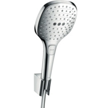 Handbrause Set hansgrohe Raindance Select E 120 3jet eckig 120 x 120 mm inkl. Brauseschlauch 1250 mm chrom 26700000
