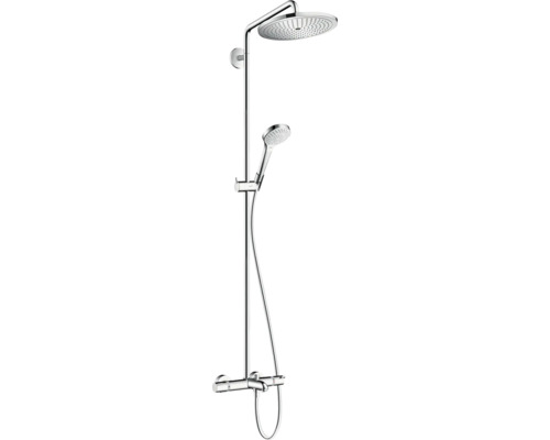 Duschsäule inkl. Thermostat hansgrohe Croma Select S chrom glänzend 26792000 Duschsäule mit Kopfbrause und Handbrause