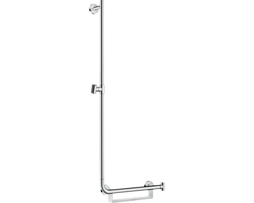 Brausestange hansgrohe Unica Comfort weiß chrom glänzend Brausestangenlänge 1100 mm links 26403400 Brausestange hansgrohe Unica Comfort weiß chrom glänzend Brausestangenlänge 1100 mm links 26403400