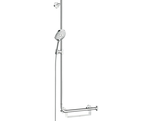 Brausegarnitur hansgrohe Raindance Select S 120 3jet chrom glänzend Brausestangenlänge 1100 mm links 26324000 Brausegarnitur hansgrohe Raindance Select S 120 3jet chrom glänzend Brausestangenlänge 1100 mm links 26324000