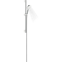 Brausestange mit Handbrause und fließendem Wasser