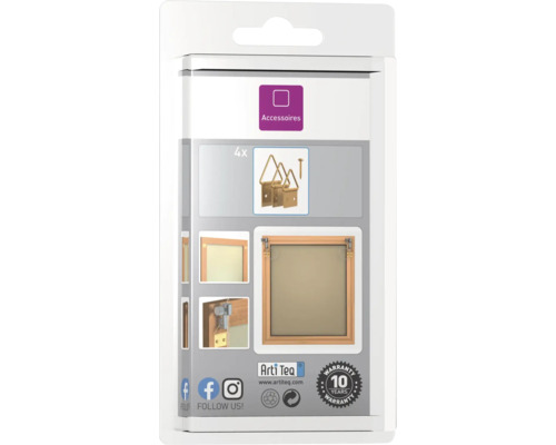 Arti Teq Zubehörpackung mit Aufhängern und Nägeln für Bilderrahmen