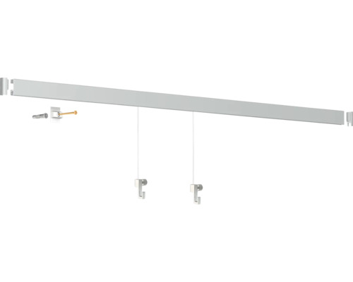 Bilderschienen Set mit Befestigungsmaterial und Aufhängung