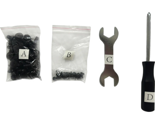 TENNEKER Zenith Ersatzteil für TKT-1 Outdoor Grill Trolley Schraubenset Befestigungsmaterialien und Werkzeuge: Schrauben, Schraubenschlüssel und Schraubendreher