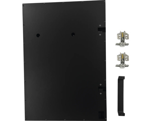 Schranktür mit Scharnieren und Griff