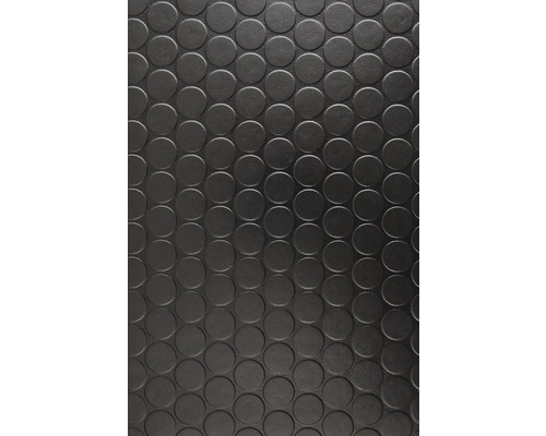 PVC-Boden Artifact Noppen schwarz 200 cm breit (Meterware) Gummimatte mit Noppenstruktur