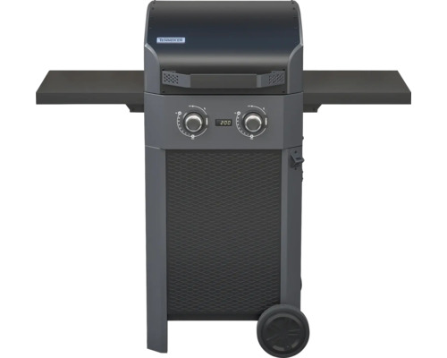Elektrogrill TENNEKER Carbon mit digitale Temperaturanzeige und Warmhalterost