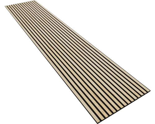 Akustikpaneel furniert Farbton Eiche Natur 2600 x 560 x 18 mm Akustikpaneel furniert Farbton Eiche Natur 2600 x 560 x 18 mm