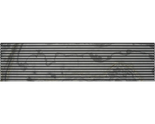 Akustikpaneel Steinschieer Rustic 2400 x 600 x 22 mm Mosaikfliese mit linearem Muster