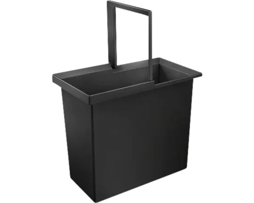 Rechteckiger Metalleimer mit Griff