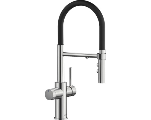 Küchenarmatur mit flexiblem Auslauf