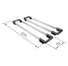 Zwei Abtropfgestelle mit den Massen 374 x 70 mm