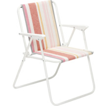 Gestreifter Klappstuhl mit Armlehnen