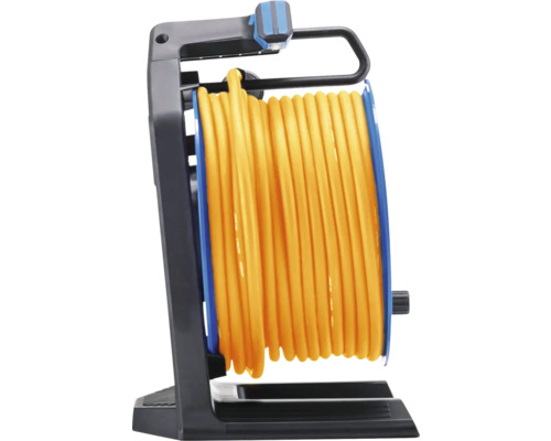 Kabelaufroller mit gelbem Kabel