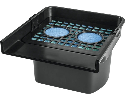 Teichfilter mit Filterschwämmen für Gartenteiche