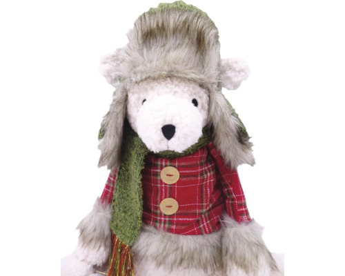 Teddybär mit Wintermütze und Schal