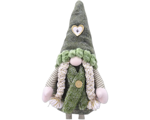 Dekorativer Zwerg mit Herz-Applikation auf dem Hut