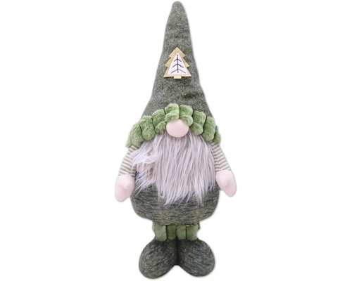 Weihnachtsdekoration Lafiora Wichtel 22 x 13 x 48 cm Dekorativer Gartenzwerg mit Bart und Weihnachtsmotiv