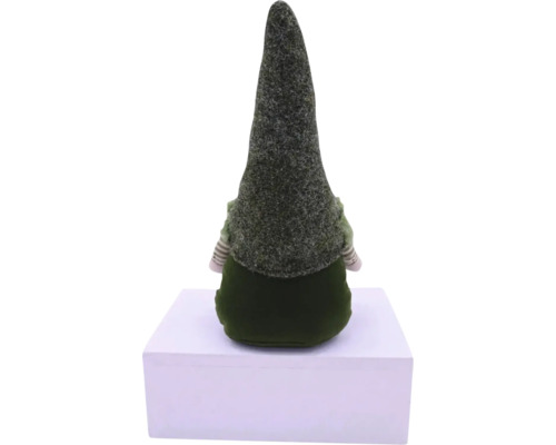 Dekorativer Zwerg mit langem Hut, Rückansicht