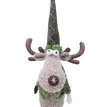 Dekorative Rentierfigur mit Mütze und Geweih
