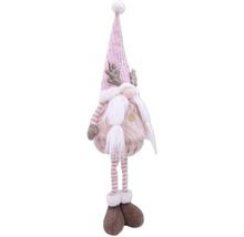 Dekorative Zwergenfigur mit Mütze, Bart und Beinen